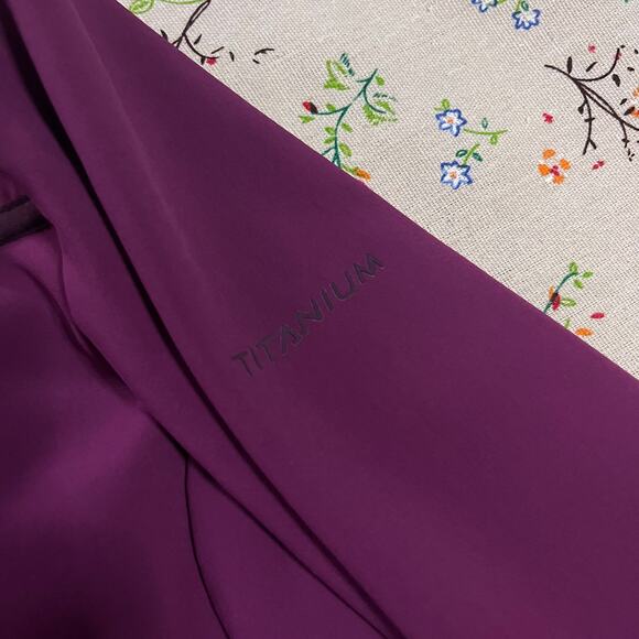 Columbia Titanium Jacket Fleece Lined Purple Omni Tech Softshell Fitted Small - Picture 4 of 7